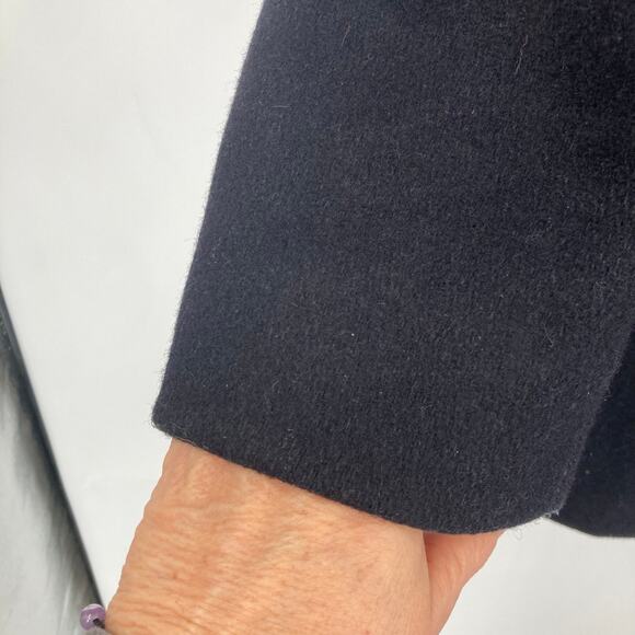 Vintage Land’s End Wool Red Lined Black Peacoat Made in USA Men’s - Picture 7 of 14